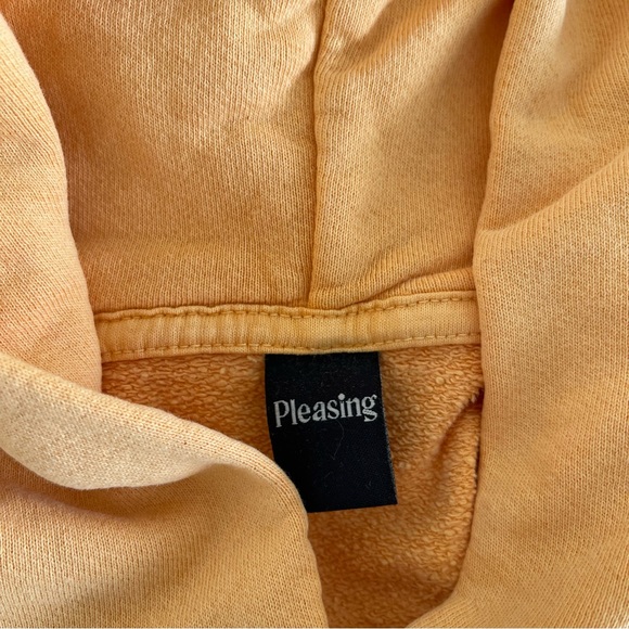 NEW THE PLEASING HARRY STYLES SUNSET ORANGE HOODIE SZ MEDIUM - Picture 6 of 8